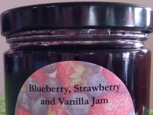 Blueberry, Strawberry and Vanilla Jam