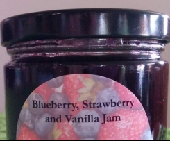 Blueberry, Strawberry and Vanilla Jam