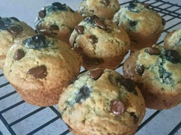 Blueberry & Choc Chip Muffins - Thermomumma