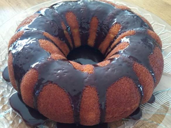 Chocolate Drizzle Carrot Cake