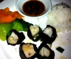 Steamed Fish Nori Rolls