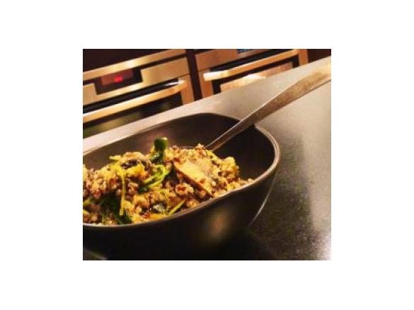 Gwyneth Paltrow's quinoa with mushrooms & baby spinach