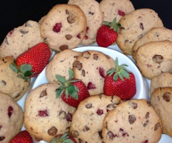 Strawberry Choc Cookies