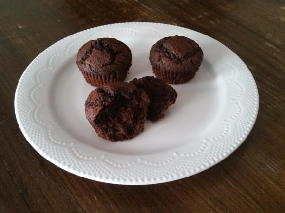 Chocolate Strawberry or Cherry Muffins