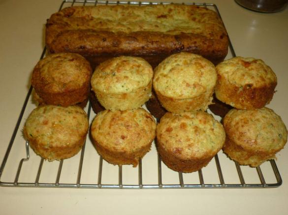 Zucchini, Bacon & Cheese Muffins