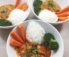 Butter Chicken with steamed vegetables