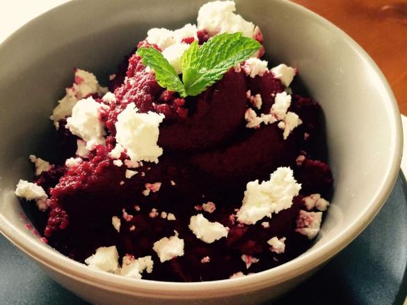 Bec's Roasted Beetroot & Mint Dip 