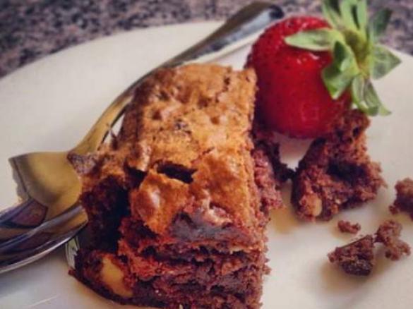 Dark Chocolate Sour Cherry Brownie