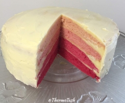 Ombre butter cake