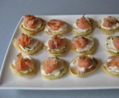 Smoked Salmon Blinis