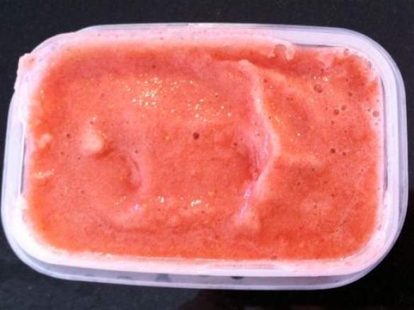 Low Sugar Strawberry Mint Sorbet