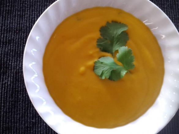 Spicy sweet potato soup