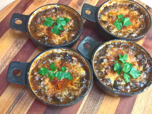 Mushroom and herb side dish
