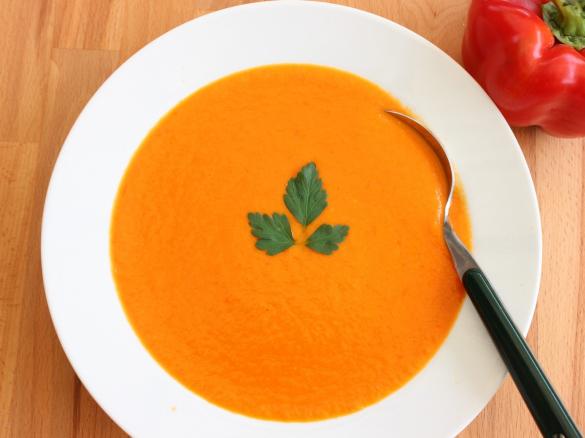 Capsicum and Tomato Soup