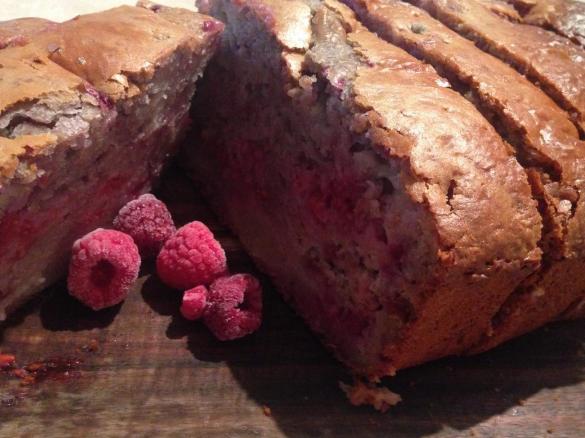 Pear & Raspberry Bread (inspired & translated from Fast Ed's recipe on Better Homes & Gardens)