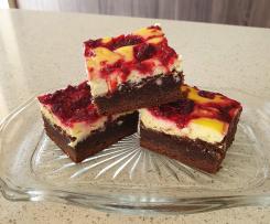 Raspberry and Chocolate Cheesecake Brownie