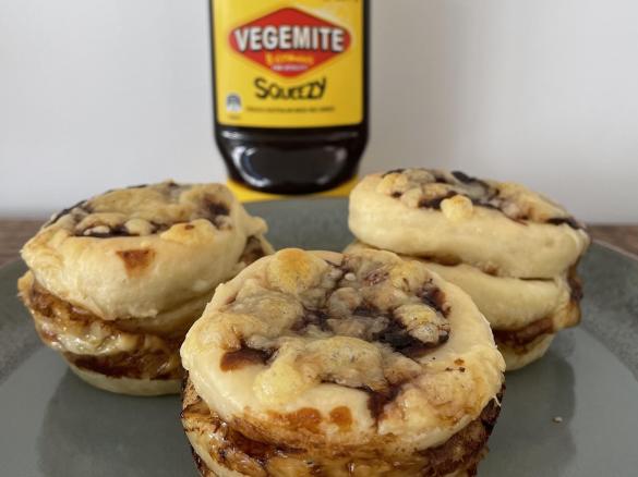 Vegemite and Cheese Stackers (with variations)