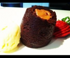 Choc caramel puddings (gluten free)