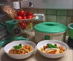 Chicken with Tomato, Mushroom and Butter Sauce 