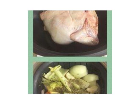 Whole Steamed Chicken with Stock