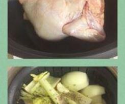 Whole Steamed Chicken with Stock