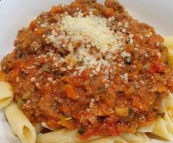 Veg loaded Spaghetti Bolognese