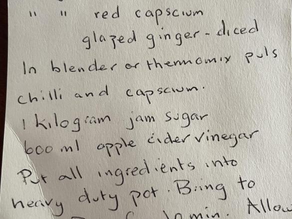 Noel’s  nigellla Lawson chilli jam