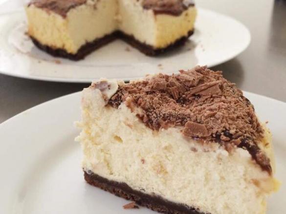 Steamed Chocolate Flake Cheesecake