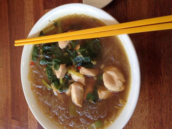 What's Left in the Kitchen Spicy Noodle Soup