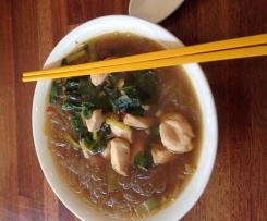 What's Left in the Kitchen Spicy Noodle Soup