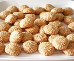 Blue Cheese & Sesame Biscuits