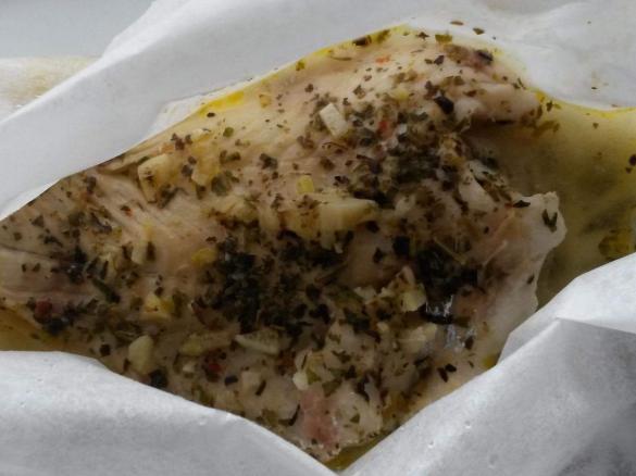 White Fish with Lemon and Garlic