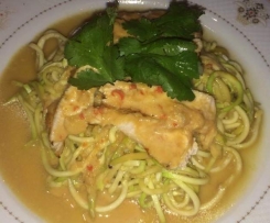 ZOODLES with coconut cream sauce