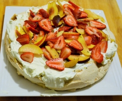 Lemon Meringue Pavlova with Lavender Cream