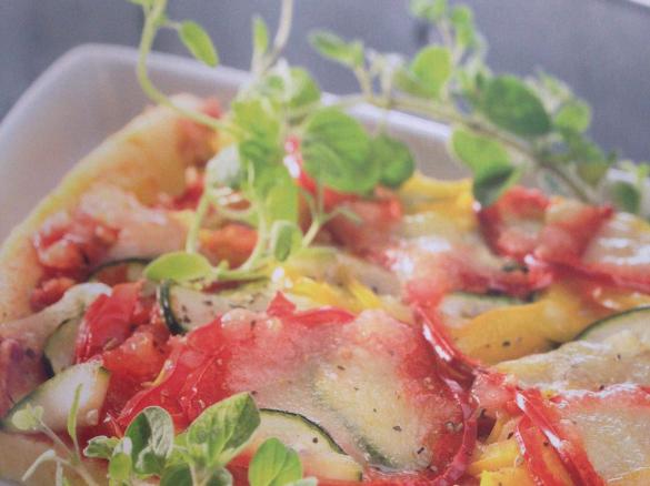 Zucchini Capsicum pancakes