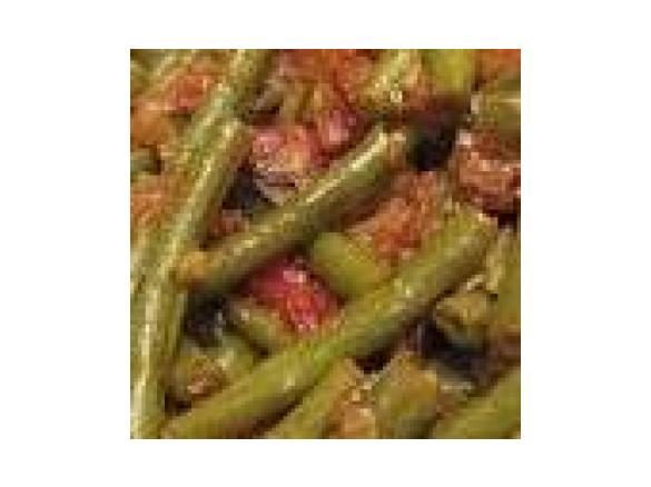 Egyptian Green Bean stew with rice