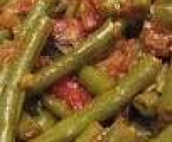 Egyptian Green Bean stew with rice