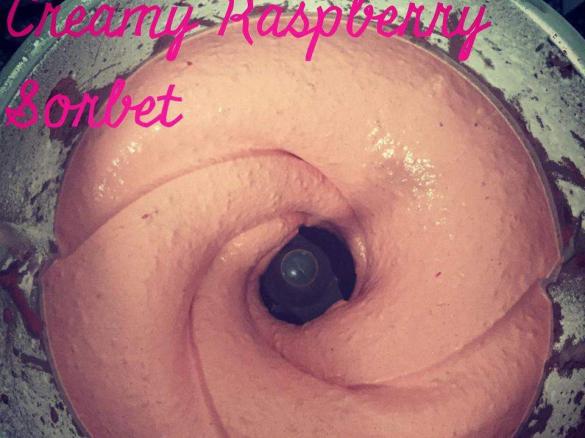 Super Creamy Raspberry Sorbet