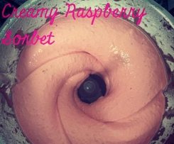 Super Creamy Raspberry Sorbet
