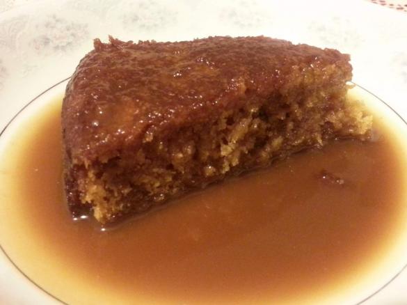 Sticky Pineapple Pudding with Caramel Sauce