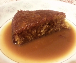 Sticky Pineapple Pudding with Caramel Sauce