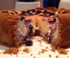Baked Blueberry Cheesecake