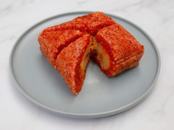 Bánh chưng gấc - Viet red glutinous rice cake