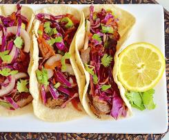 Korean Short Rib Tacos with Carrot & Red Onion Slaw
