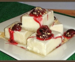 Iced Yoghurt Parfait with Spiced Cherry Sauce