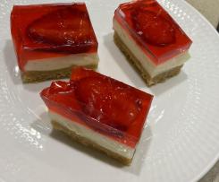 Strawberry jelly slice