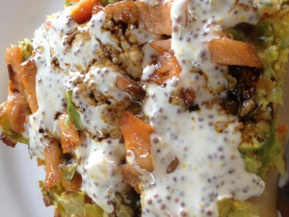 gluten free variant of Okonomiyake-Japanese Vegetable Pancake