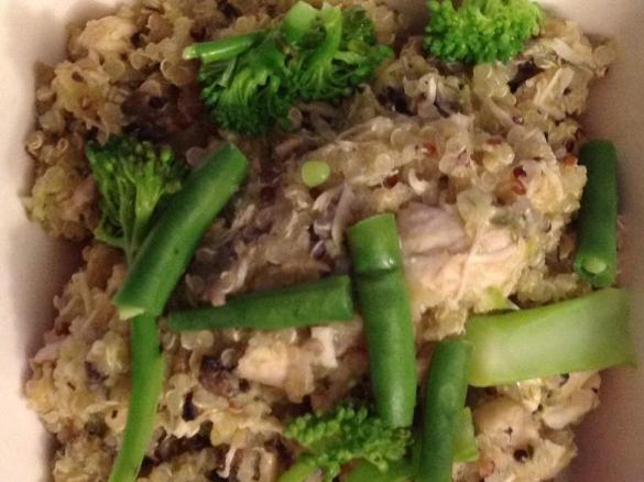 Quinoa and chicken risotto