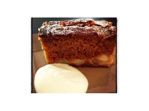 Sticky Pear Ginger Cake