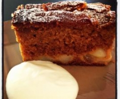 Sticky Pear Ginger Cake